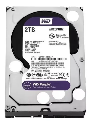 Disco Duro 2TB para DVR/NVR