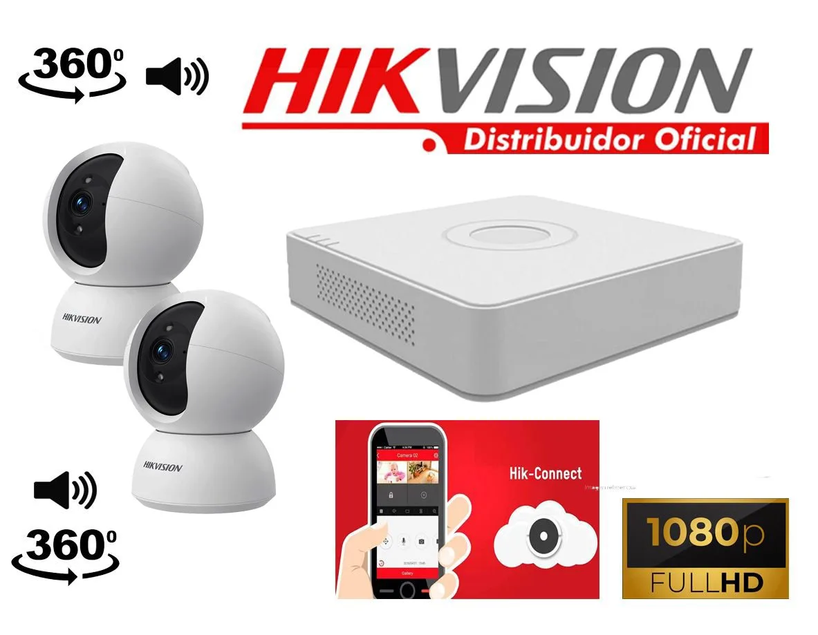 Kit Cámaras IP WiFi Hikvision 2K